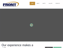Tablet Screenshot of frontconstruction.com